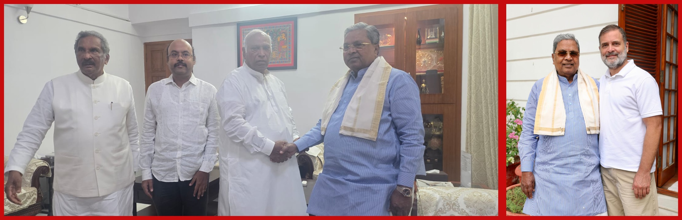 ರಾಜೀನಾಮೆ ಬಳಿಕ ರಾಹುಲ್ ಗಾಂಧಿ, ಖರ್ಗೆ ಭೇಟಿ ಮಾಡಿದ ಸಿದ್ದರಾಮಯ್ಯ; ಮುಂದಿನ ರಾಜಕೀಯ ಪಾತ್ರದ ಕುರಿತು ಚರ್ಚೆ