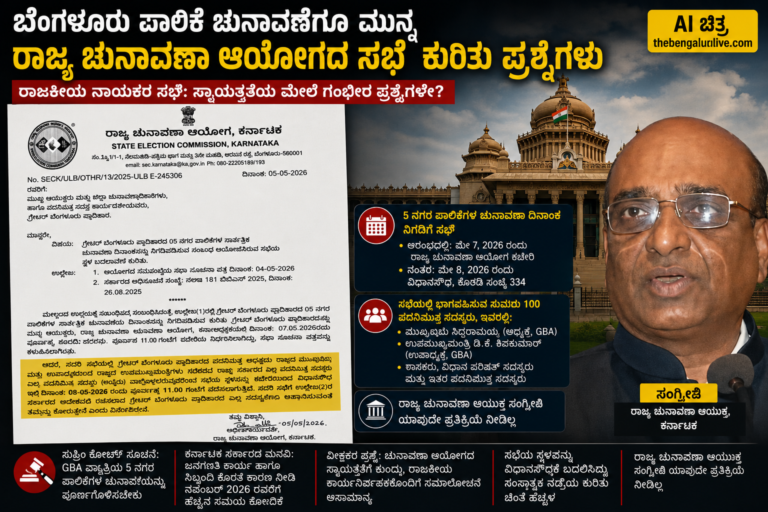 ಬೆಂಗಳೂರು ಮಹಾನಗರ ಪಾಲಿಕೆ ಚುನಾವಣೆಗೂ ಮುನ್ನ ರಾಜ್ಯ ಚುನಾವಣಾ ಆಯೋಗದ ರಾಜಕೀಯ ನಾಯಕರ ಸಭೆ ಕುರಿತು ಗಂಭೀರ ಪ್ರಶ್ನೆಗಳು