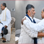 ಉಪಹಾರ ಕೂಟದಲ್ಲಿ ಸಿದ್ದರಾಮಯ್ಯ ಕಾಲಿಗೆ ಬಿದ್ದು ಆಶೀರ್ವಾದ ಪಡೆದ ಡಿಕೆ ಶಿವಕುಮಾರ್; ಕಾಂಗ್ರೆಸ್‌ನಲ್ಲಿ ಸುಗಮ ಅಧಿಕಾರ ವರ್ಗಾವಣೆ ಸಂದೇಶ?