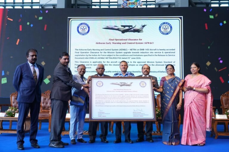 ಬಾಲಾಕೋಟ್ ದಾಳಿ ಮತ್ತು ಆಪರೇಷನ್ ಸಿಂಧೂರ್‌ನಲ್ಲಿ ಸಾಮರ್ಥ್ಯ ಸಾಬೀತುಪಡಿಸಿದ್ದ ನೇತ್ರ AEW&C ವ್ಯವಸ್ಥೆಗೆ ಅಂತಿಮ ಕಾರ್ಯಾಚರಣಾ ಅನುಮೋದನೆ