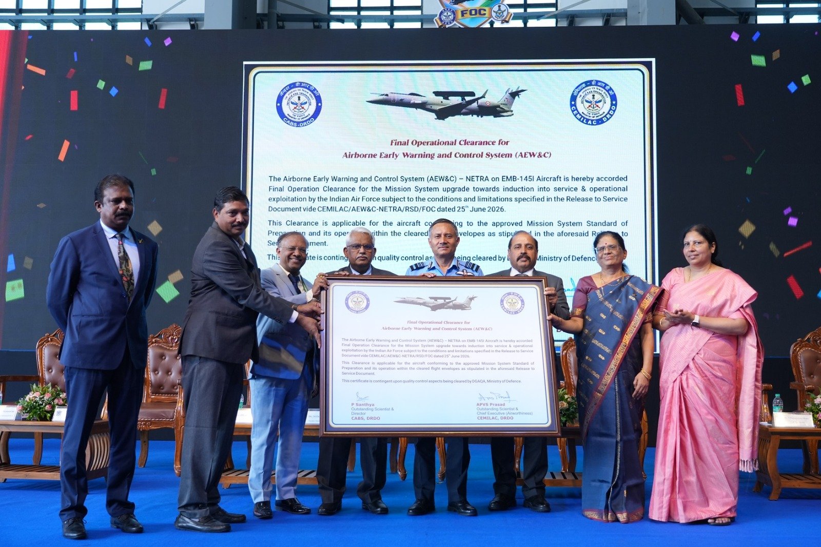 ಬಾಲಾಕೋಟ್ ದಾಳಿ ಮತ್ತು ಆಪರೇಷನ್ ಸಿಂಧೂರ್‌ನಲ್ಲಿ ಸಾಮರ್ಥ್ಯ ಸಾಬೀತುಪಡಿಸಿದ್ದ ನೇತ್ರ AEW&C ವ್ಯವಸ್ಥೆಗೆ ಅಂತಿಮ ಕಾರ್ಯಾಚರಣಾ ಅನುಮೋದನೆ
