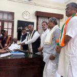 ಕರ್ನಾಟಕದಿಂದ ರಾಜ್ಯಸಭೆಗೆ ಮಲ್ಲಿಕಾರ್ಜುನ ಖರ್ಗೆ ನಾಮಪತ್ರ ಸಲ್ಲಿಕೆ; ರಾಹುಲ್ ಗಾಂಧಿ, ಡಿಕೆ ಶಿವಕುಮಾರ್, ಸಿದ್ದರಾಮಯ್ಯ ಸಾಥ್