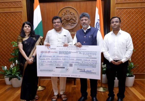 ಕೆಎಸ್‌ಐಐಡಿಸಿಯಿಂದ ರಾಜ್ಯ ಸರ್ಕಾರಕ್ಕೆ ₹143.12 ಕೋಟಿ ಲಾಭಾಂಶ; ಮುಖ್ಯಮಂತ್ರಿ ಪರಿಹಾರ ನಿಧಿಗೆ ₹3 ಕೋಟಿ ಕೊಡುಗೆ