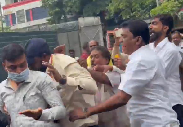 ಶಿವಾಜಿನಗರದಲ್ಲಿ ಪಾದಚಾರಿ ಮಾರ್ಗ ತೆರವು ವೇಳೆ ಜಿಬಿಎ ಅಧಿಕಾರಿಗಳ ಮೇಲೆ ಹಲ್ಲೆ: 10 ಮಂದಿ ಬಂಧನ