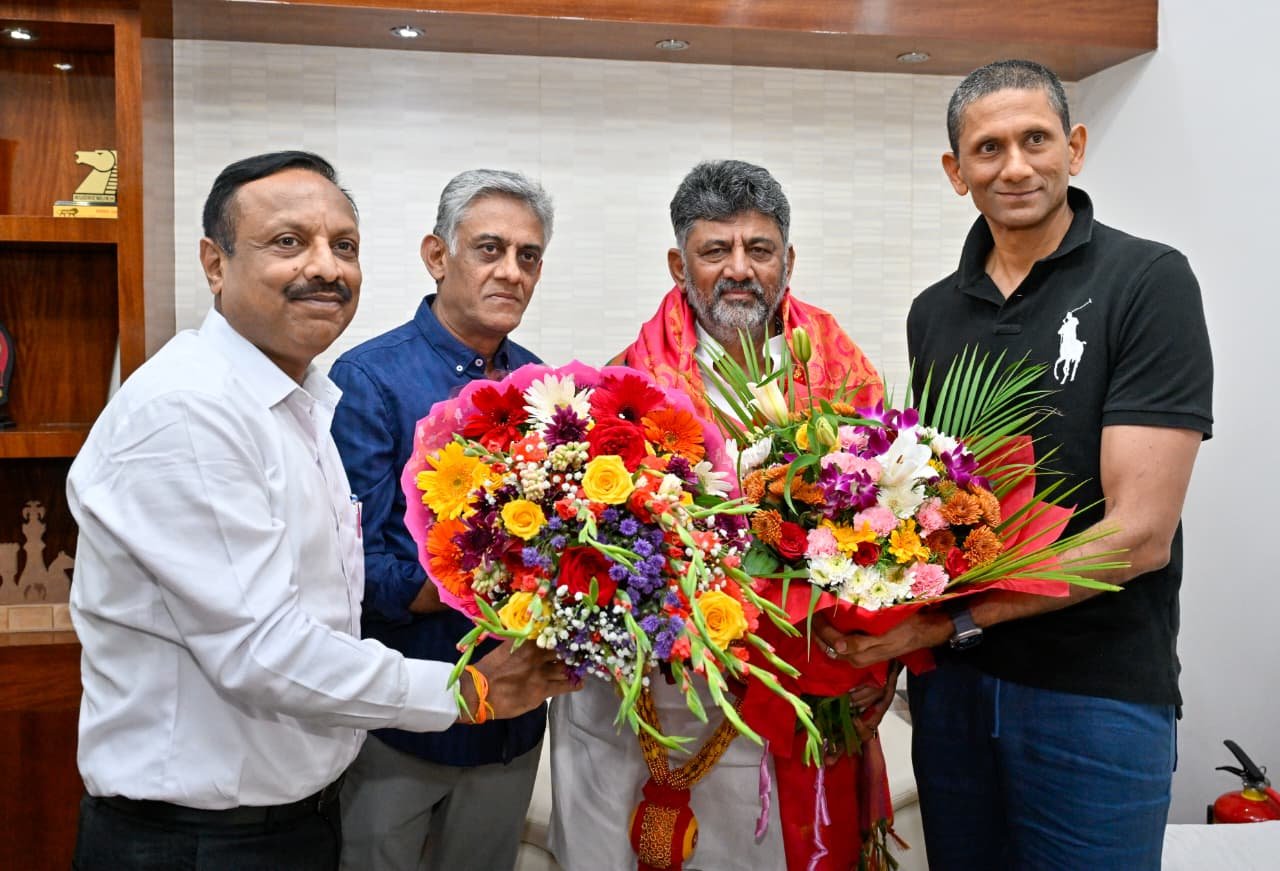 ಕರ್ನಾಟಕ ರಾಜ್ಯ ಕ್ರಿಕೆಟ್ ಅಸೋಸಿಯೇಷನ್ ನಿಯೋಗ ಮುಖ್ಯಮಂತ್ರಿ ಡಿ.ಕೆ. ಶಿವಕುಮಾರ್ ಭೇಟಿ