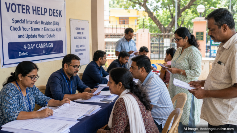 ಮತದಾರರ ಪಟ್ಟಿ ಪರಿಷ್ಕರಣೆ–2026: ಬೆಂಗಳೂರಿನಲ್ಲಿ ನಾಲ್ಕು ದಿನಗಳ ಎಸ್‌ಐಆರ್ ವಿಶೇಷ ಅಭಿಯಾನ