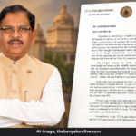 ಜಿ. ಪರಮೇಶ್ವರ ಮತ್ತು ಕರ್ನಾಟಕದ ಬರ ಪರಿಹಾರ ಕೋರಿ ಅಮಿತ್ ಶಾ ಅವರಿಗೆ ಬರೆದ ಪತ್ರದ AI ಸಂಯೋಜಿತ ಚಿತ್ರ