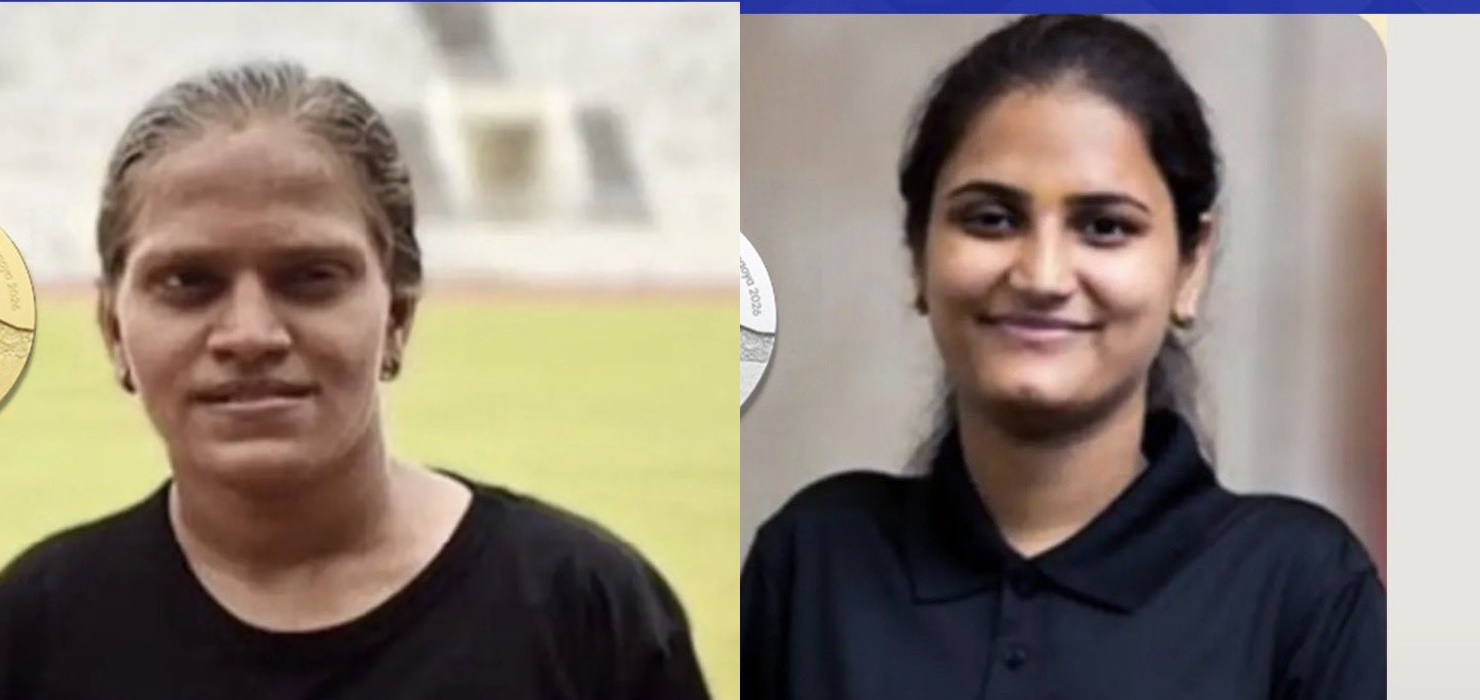 ಸೌಮ್ಯಾ ಮತ್ತು ರಾಧಾ ವೆಂಕಟೇಶ್ ಅವರ ಸಮ ಎತ್ತರದ ಮೂಲ ಫೋಟೋ ಕ್ರಾಪ್‌ಗಳು